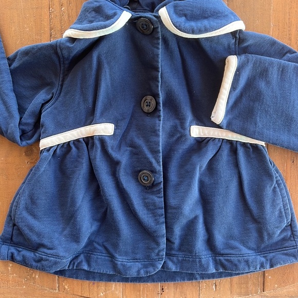 Janie and jack peplum navy jacket - Picture 2 of 7